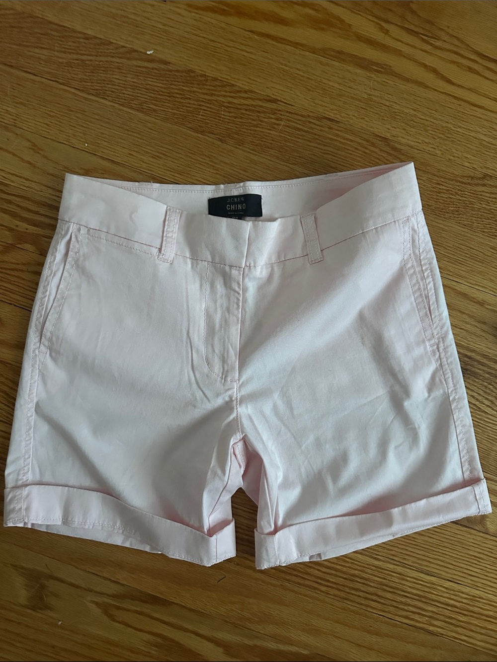 Women's Light Pink Chino Bermuda Shorts